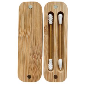 cotonete hisopo reusable de bambu y silicona medica