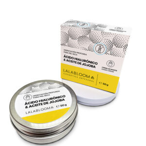 Crema de manos con ácido hialurónico y aceite de jojoba para hidratación profunda de piel seca
