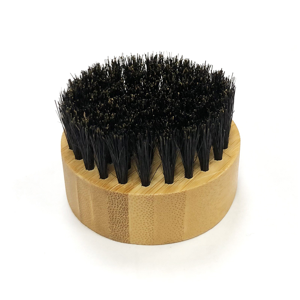 Cepillo para barba de bambú para cuidado y peinado del vello facial