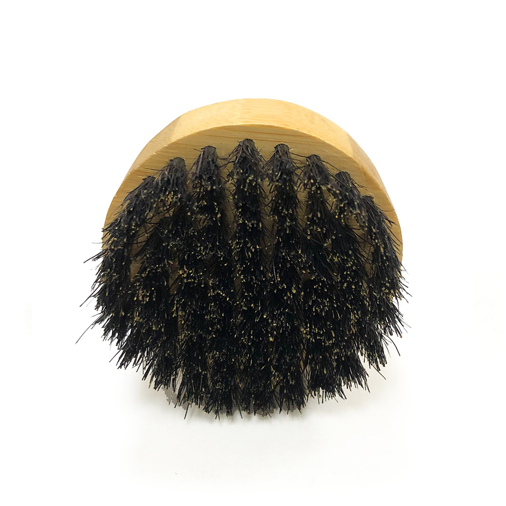 Cepillo para barba de bambú para cuidado y peinado del vello facial
