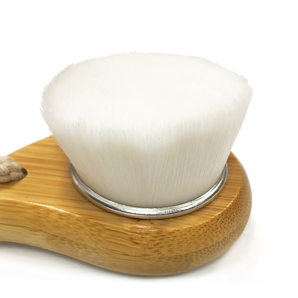 Cepillo facial de bambú ecológico para limpieza profunda del rostro