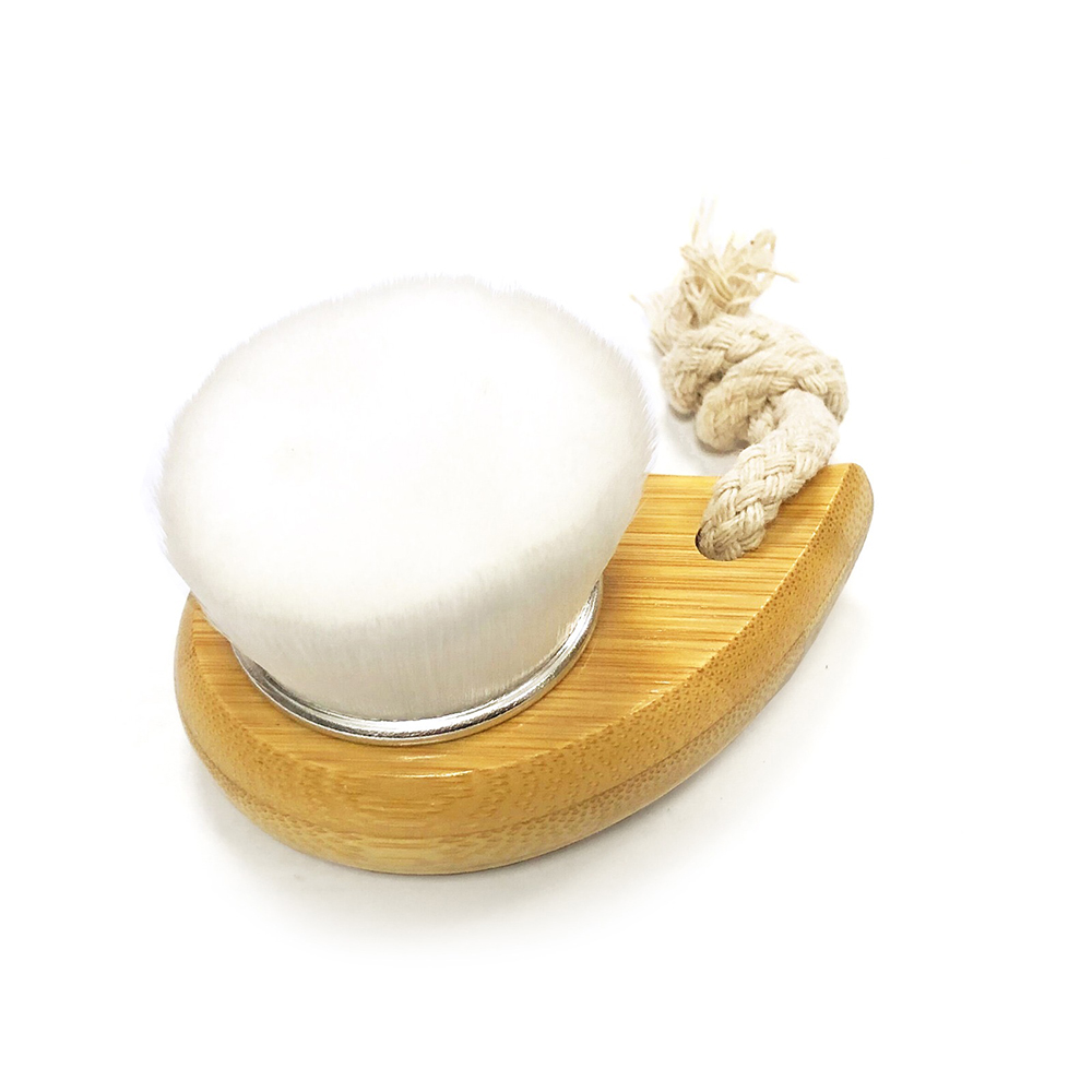 Cepillo facial de bambú ecológico para limpieza profunda del rostro