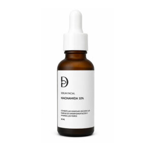 Sérum facial de niacinamida al 10 % para complementar la rutina diaria de cuidado facial.