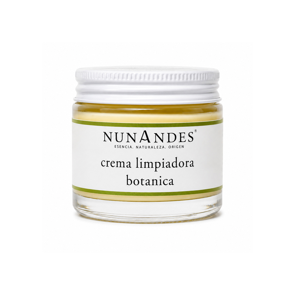 Crema limpiadora facial botánica doble acción Crema limpiadora facial botánica de doble acción para limpiar el rostro y eliminar impurezas.